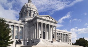 Photo of the Capitol building in Jefferson City, Missouri.